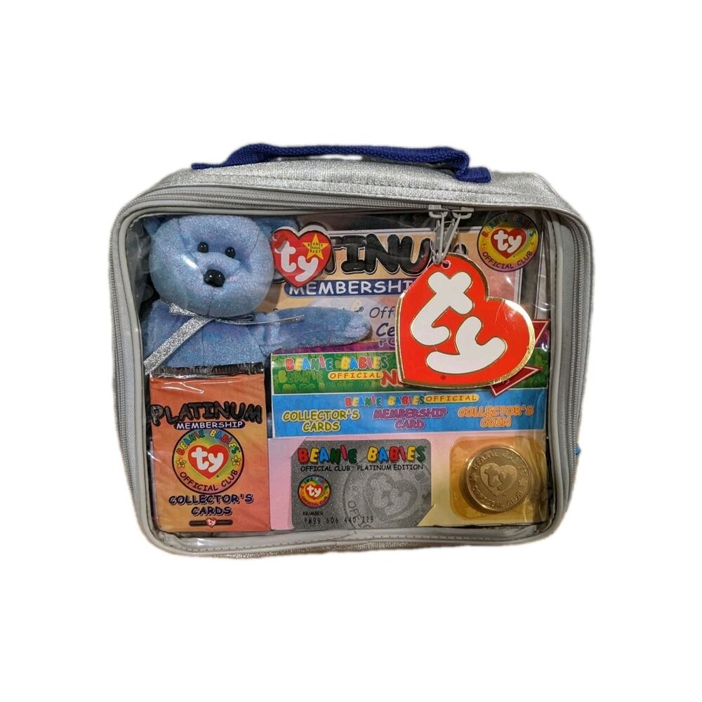 *RARE* 1999 Beanie Babies Official Club Platinum Edition Membership Kit UNOPENED